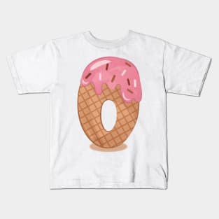 Ice cream number 0 Kids T-Shirt